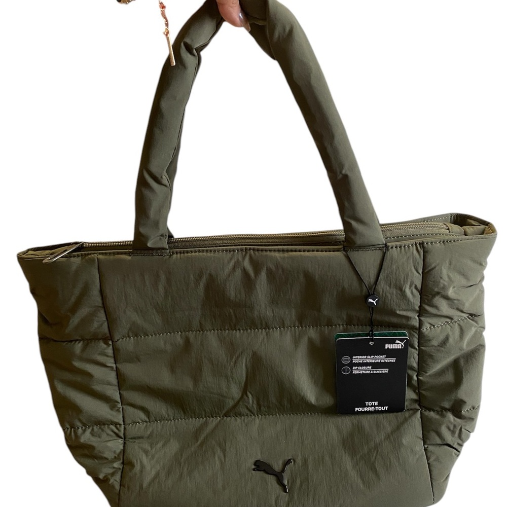 Puma Olive Green Tote Bag